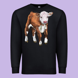 Hereford Calf Premium Sweatshirt Designed By Lillyallendesigns
