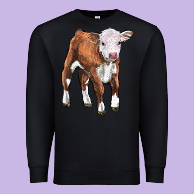 Hereford Calf Premium Sweatshirt Designed By Lillyallendesigns