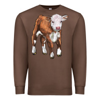 Chestnut hereford calf Premium Sweatshirt - LillyAllenDesigns