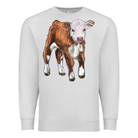 Dove Grey hereford calf Premium Sweatshirt - LillyAllenDesigns