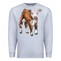 Heather Grey hereford calf Premium Sweatshirt - LillyAllenDesigns