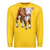 Lemon hereford calf Premium Sweatshirt - LillyAllenDesigns