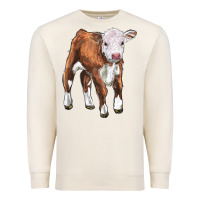 Sandshell hereford calf Premium Sweatshirt - LillyAllenDesigns