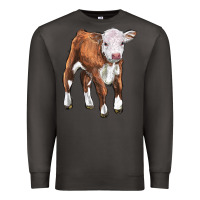Smoke hereford calf Premium Sweatshirt - LillyAllenDesigns