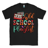 Black old school playlist cassette Classic Tee - FaDigitalArtStudio