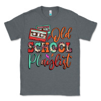 Charcoal Heather old school playlist cassette Classic Tee - FaDigitalArtStudio