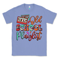 Colony Blue old school playlist cassette Classic Tee - FaDigitalArtStudio