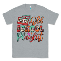 Heather Grey old school playlist cassette Classic Tee - FaDigitalArtStudio
