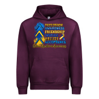 Mauve Wine down syndrome awareness Urban Hoodie - Artiststas