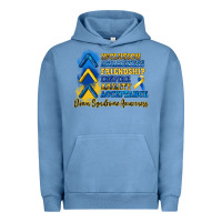 Pigment Pebble Blue down syndrome awareness Urban Hoodie - Artiststas