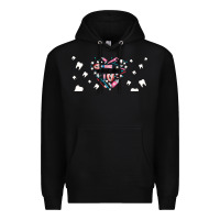 Black dental life dentist elements Premium Hoodie - AdoDesignShop
