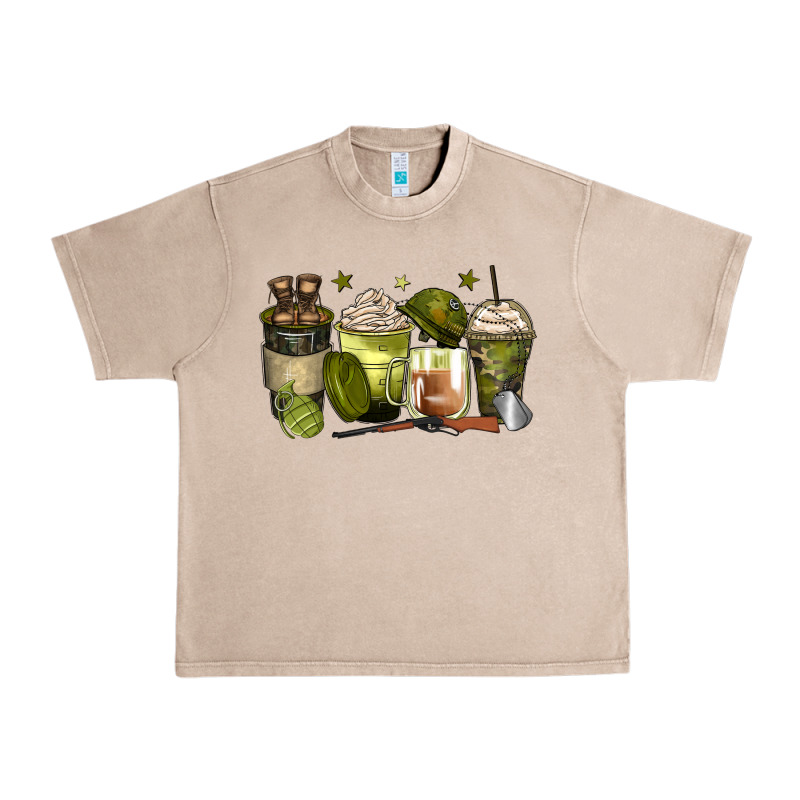 Army Coffee Cups Urban Heavy Tee by Zillion Design Studio | Teevron