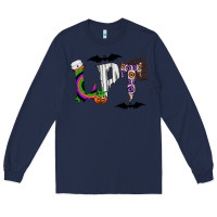 Navy lpt Long Sleeve Tee - CowhideDigitalArt