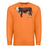 Carrot hereford bull Premium Sweatshirt - LillyAllenDesigns