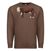 Chestnut hereford bull Premium Sweatshirt - LillyAllenDesigns