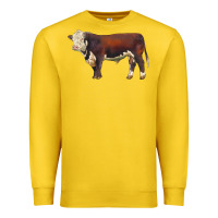 Lemon hereford bull Premium Sweatshirt - LillyAllenDesigns