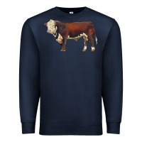 Navy hereford bull Premium Sweatshirt - LillyAllenDesigns