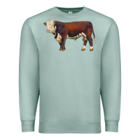 Seafoam hereford bull Premium Sweatshirt - LillyAllenDesigns