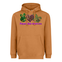 Meerkat peace love mardi gras Heavyweight Hoodie - BarkalooDesign