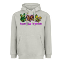 Moon Dust peace love mardi gras Heavyweight Hoodie - BarkalooDesign