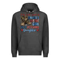 Charcoal Heather i'm not just a daddy's little girl Premium Hoodie - MaliasSmallBusiness