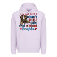 Lilac i'm not just a daddy's little girl Premium Hoodie - MaliasSmallBusiness
