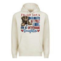 Oatmeal Heather i'm not just a daddy's little girl Premium Hoodie - MaliasSmallBusiness