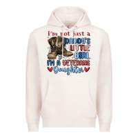 Pale Pink i'm not just a daddy's little girl Premium Hoodie - MaliasSmallBusiness