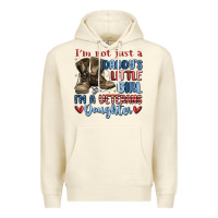 Sandshell i'm not just a daddy's little girl Premium Hoodie - MaliasSmallBusiness