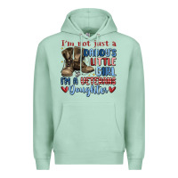 Seafoam i'm not just a daddy's little girl Premium Hoodie - MaliasSmallBusiness
