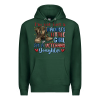 Sports Green i'm not just a daddy's little girl Premium Hoodie - MaliasSmallBusiness