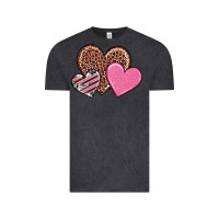Vintage Black valentine's day hearts Vintage Tee - RanaPortraitStore