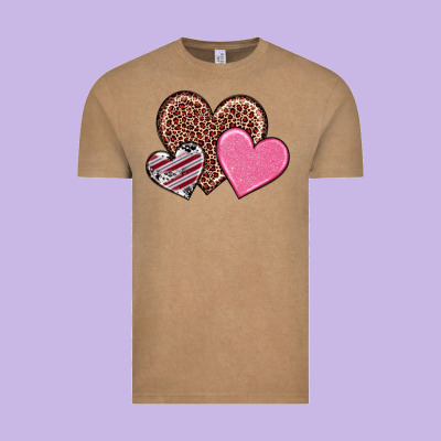 Vintage Tee valentine's day hearts