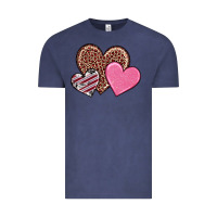 Vintage Denim valentine's day hearts Vintage Tee - RanaPortraitStore