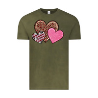 Vintage Olive valentine's day hearts Vintage Tee - RanaPortraitStore