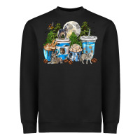 Black Wolf coffee cups Heavyweight Sweatshirt - texasbilliewilder