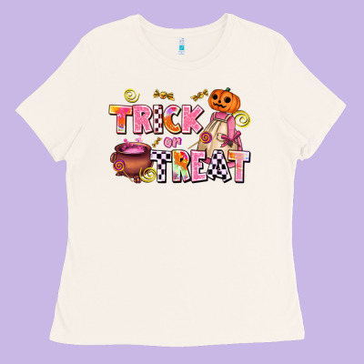 Trıck Or Treat Ladies Tee Designed By Adodesignshop