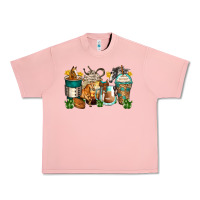 Salmon horses coffee cups Urban Heavy Tee - Zillion Design Studio