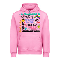 Fuchsia Pink you are allowed to Urban Hoodie - Artiststas