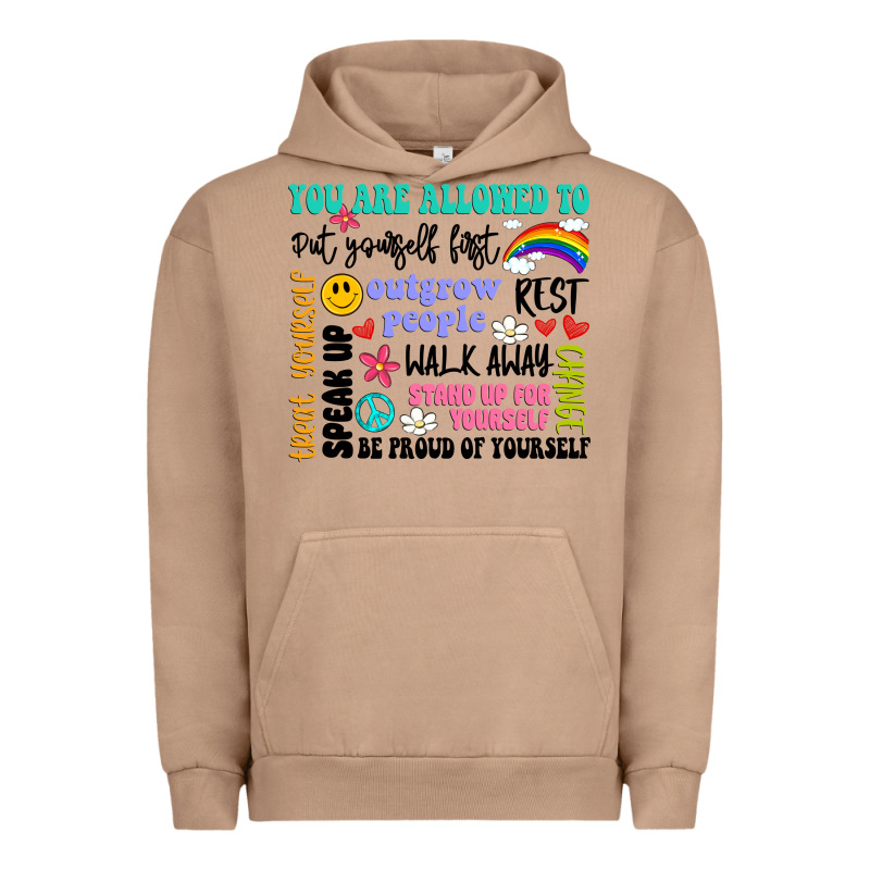 You Are Allowed To Urban Hoodie by Artiststas | Teevron