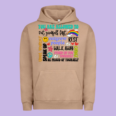 You Are Allowed To Urban Hoodie Designed By Artiststas