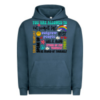 Pigment Midnight Navy you are allowed to Urban Hoodie - Artiststas