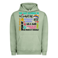 Pigment Oil Green you are allowed to Urban Hoodie - Artiststas