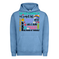 Pigment Pebble Blue you are allowed to Urban Hoodie - Artiststas