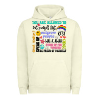 Pigment Pistachio you are allowed to Urban Hoodie - Artiststas