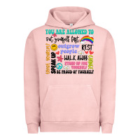 Pigment Salmon you are allowed to Urban Hoodie - Artiststas