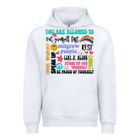 White you are allowed to Urban Hoodie - Artiststas