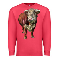 Cardinal hereford bull face Premium Sweatshirt - LillyAllenDesigns