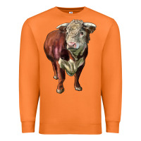 Carrot hereford bull face Premium Sweatshirt - LillyAllenDesigns