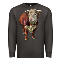 Smoke hereford bull face Premium Sweatshirt - LillyAllenDesigns